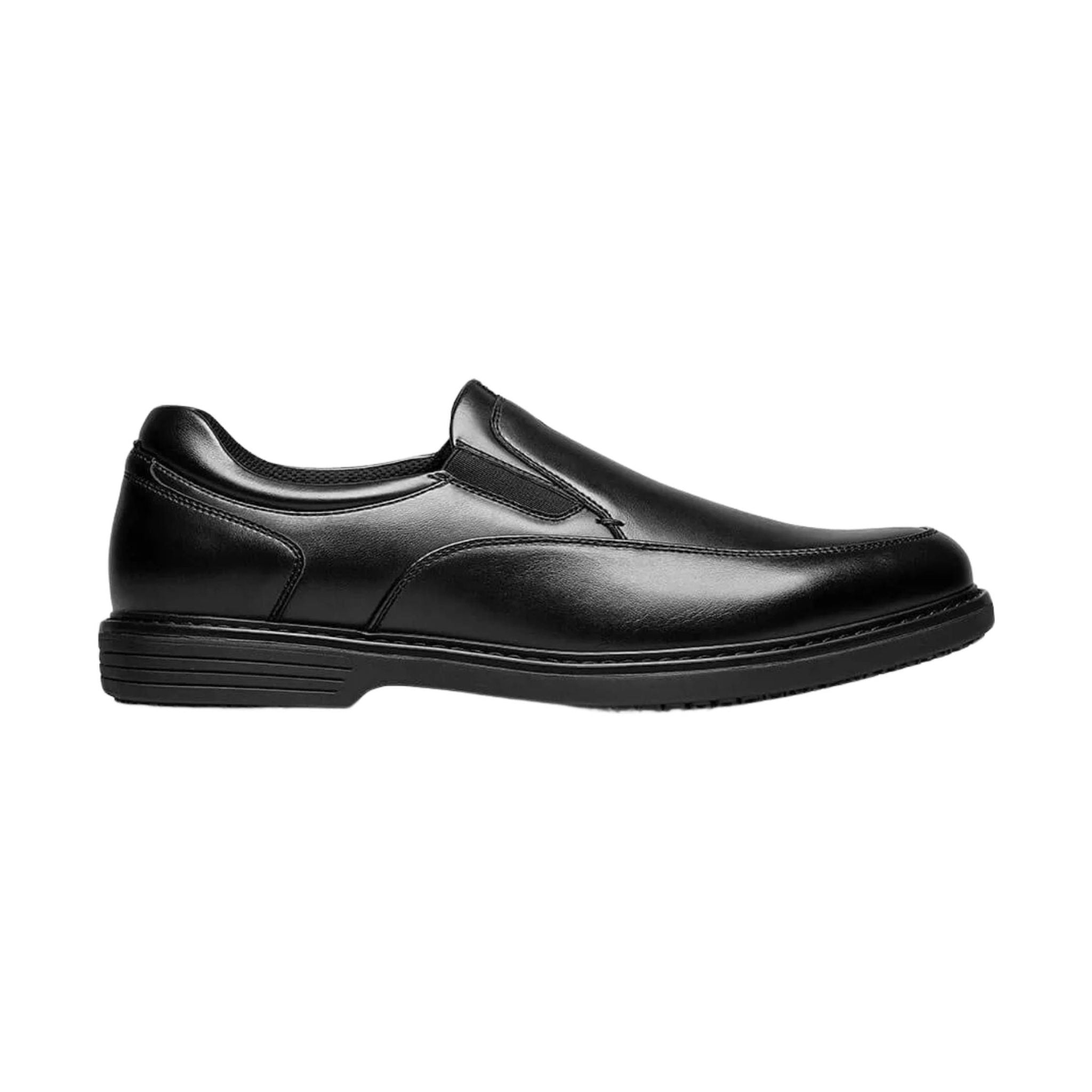 Nunn Bush Wade Work Moc Toe Slip On Work Shoes - Black by Lenny's Shoe & Apparel
