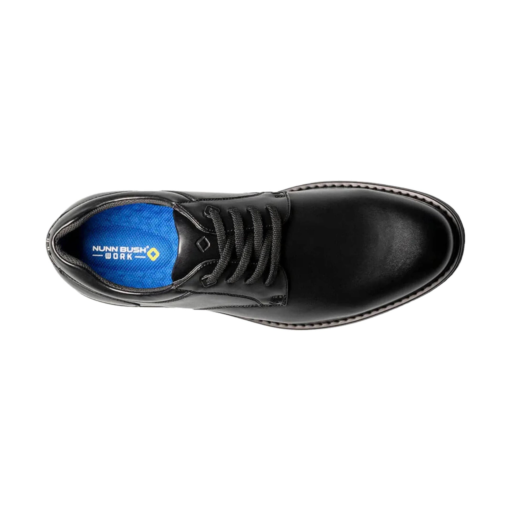 Nunn Bush Wade Work Plain Toe Oxford Work Shoes - Black by Lenny's Shoe & Apparel