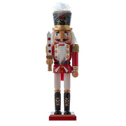 Red & White Nutcracker - 12 Inch - Sword