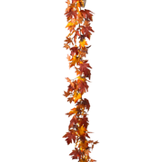 Lighted Harvest Leaf & Berry Garland - 72 Inches