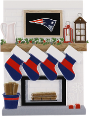 New England Patriots Family of 4 Ornament