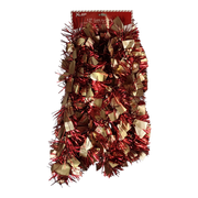 12 foot 4 Ply Luxury Matte Tinsel Garland - Red/Gold