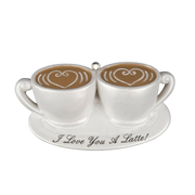 I Love You A Latte! Ornament For Personalization