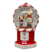 Lighted Spinning Water Globe Gumball Machine - Santa