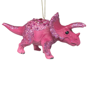 Pink Triceratops Dinosaur Ornament