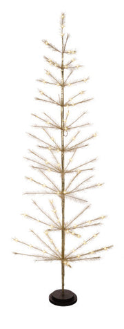 6 Foot LED Gold Tree Battery Operated