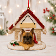 Ceramic Doghouse Ornament - Boxer