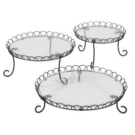 3-Tier Customizable Steel Cupcake and Treat Stand, 13-inch by Kiss the Cook