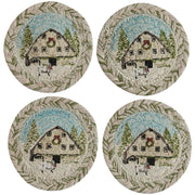 Humble Beginnings Printed Braided Coaster - 4 Piece Set