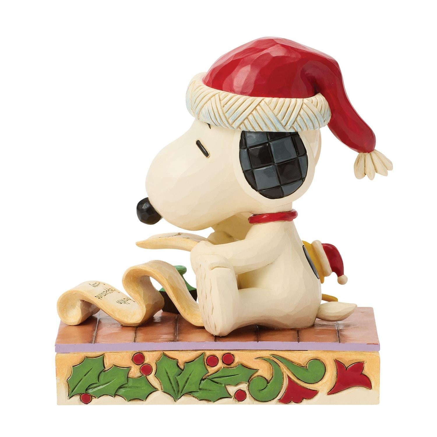 Snoopy Dear Santa Christmas List Figurine