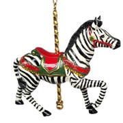 Resin Carousel Assortment Ornament - Zebra