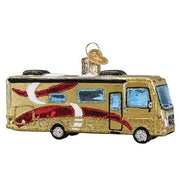 Class A Motorhome Glass Ornament
