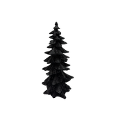 Black Resin Halloween Tree 7 1/4 Inches Tall