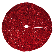 Sequin Mini Treeskirt - 20 Inch - Red
