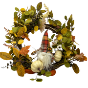 Harvest Gnome Wreath - 15 Inch
