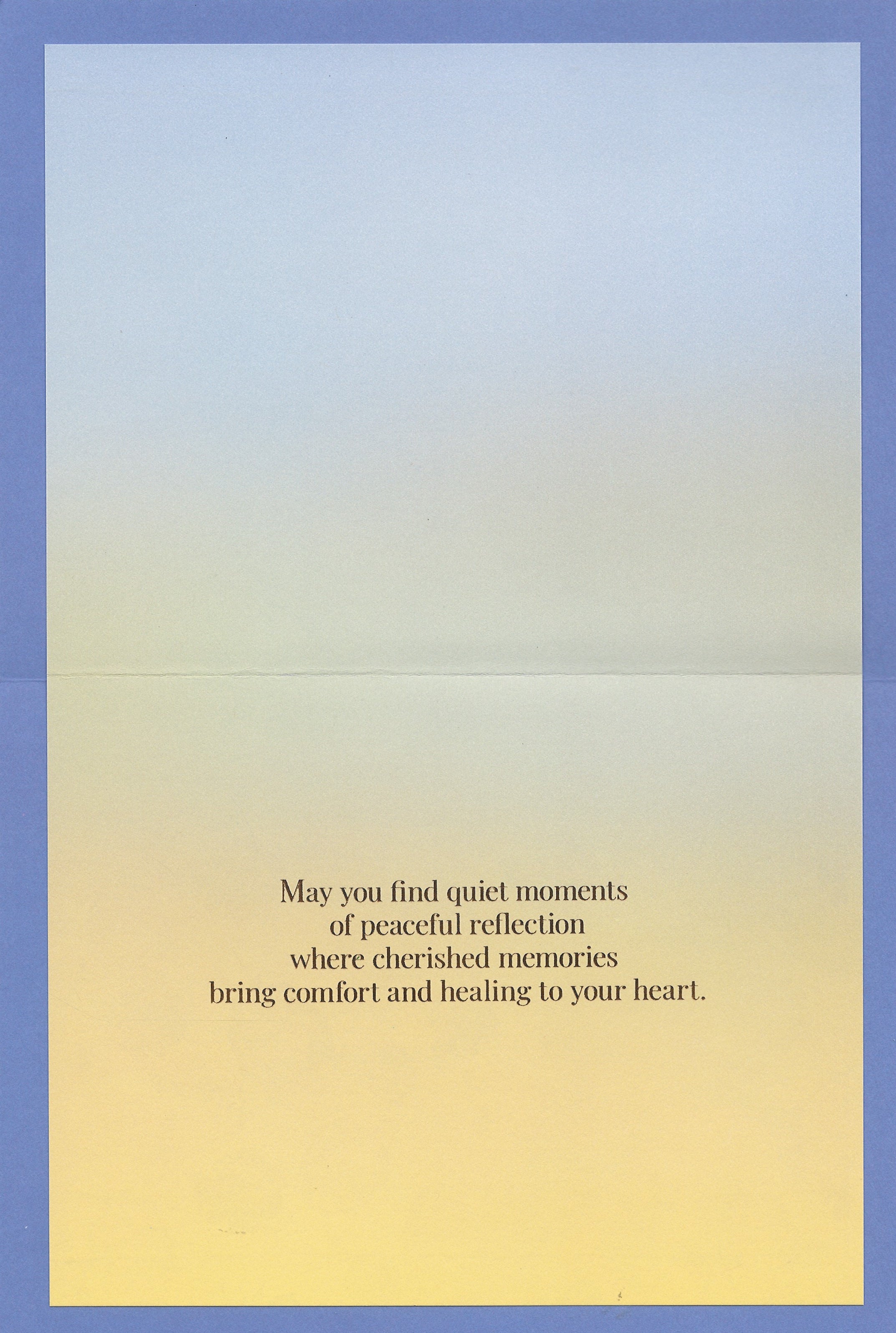 Peaceful Reflection - Sympathy Card