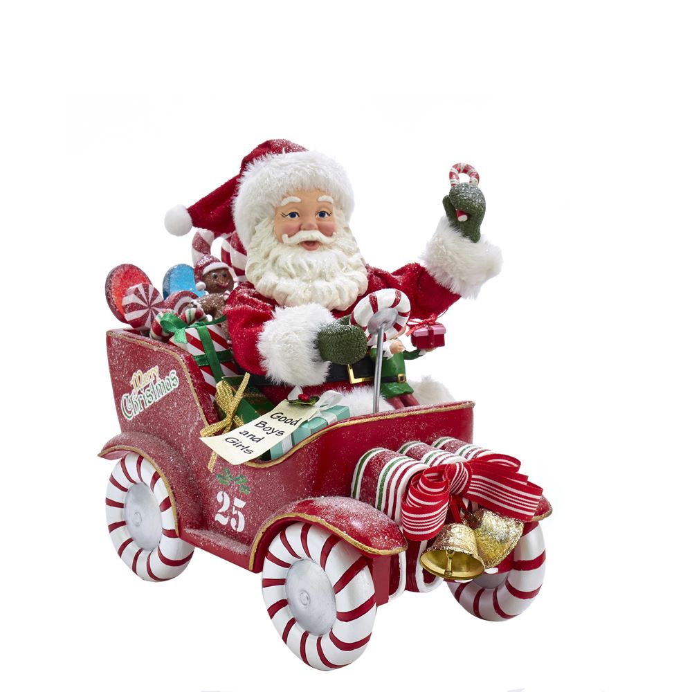 Fabriche Musical Santa In Candy Car