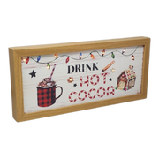 Drink Hot Cocoa Lighted Sign