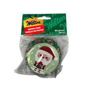 Santa Traditional Standard Baking Cup - 24 Count