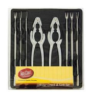 Seafood Utensil Set - Lobster Opener Cracker w/Picks 8 Piece Set by Homeportonline