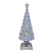 Sparkling Crystal Lighted Waterglobe Tree - 12.5"
