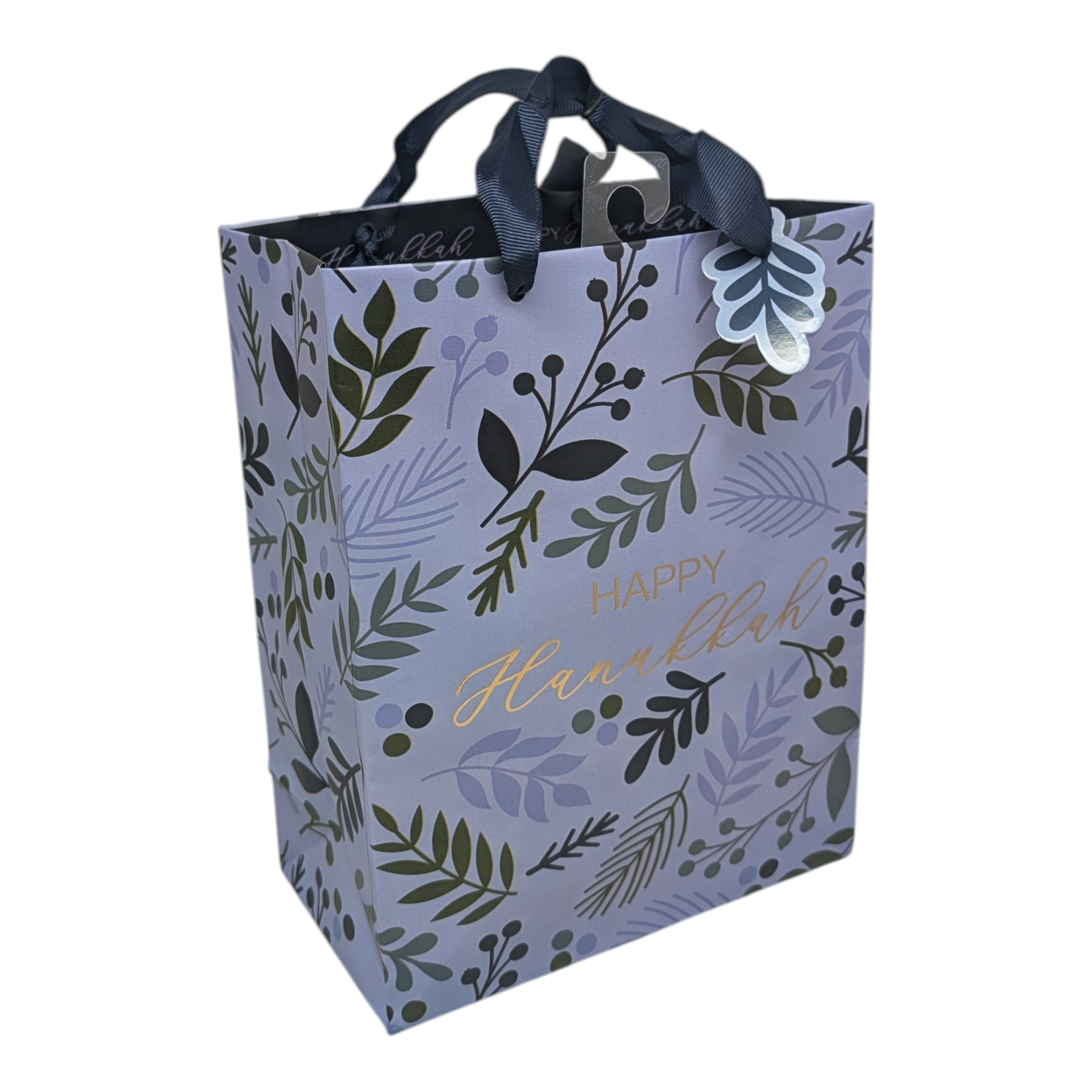 Hanukkah Medium Gift Bags - Ivy Blue