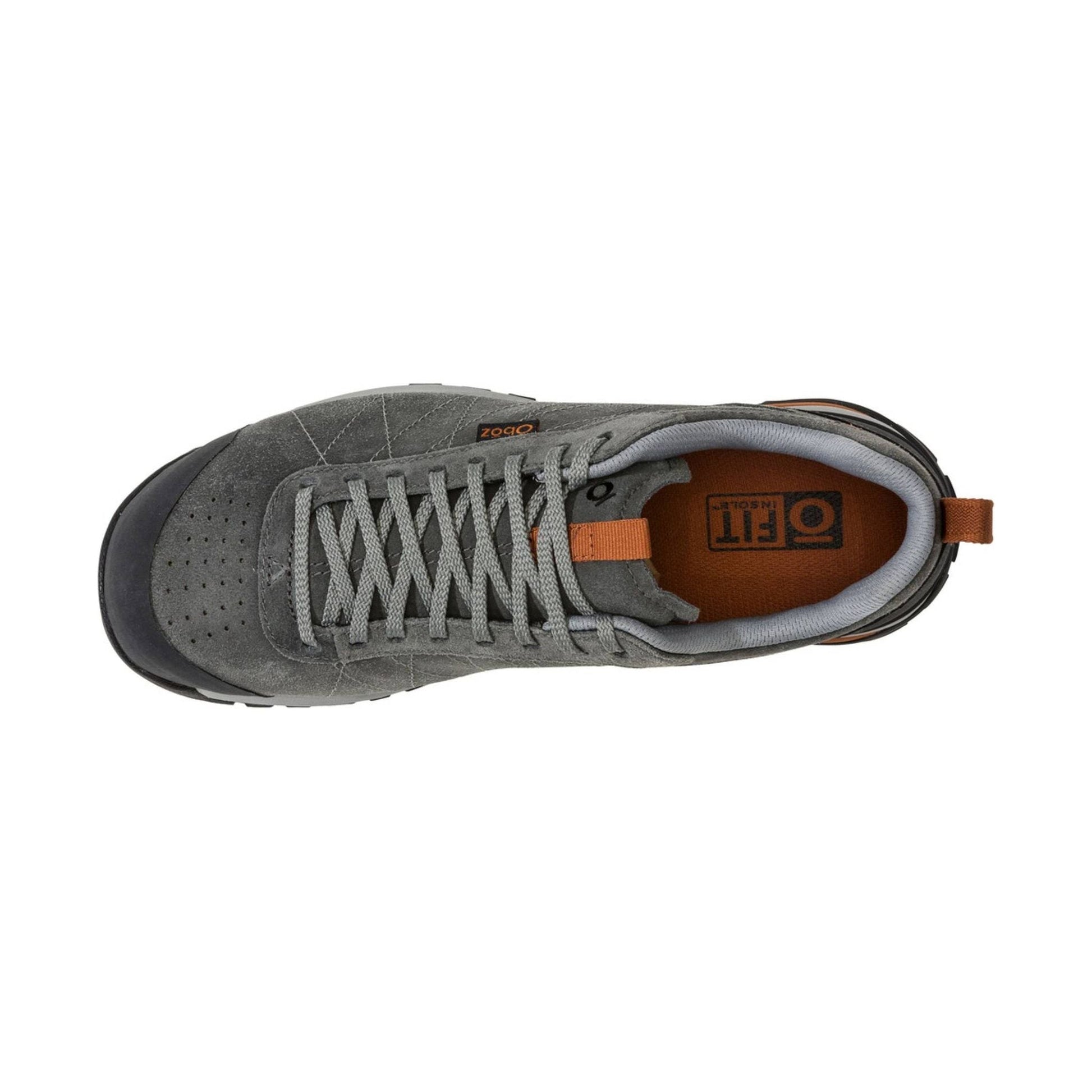 Oboz Men's Bozeman Low Leather Shoe - Charcoal by Lenny's Shoe & Apparel
