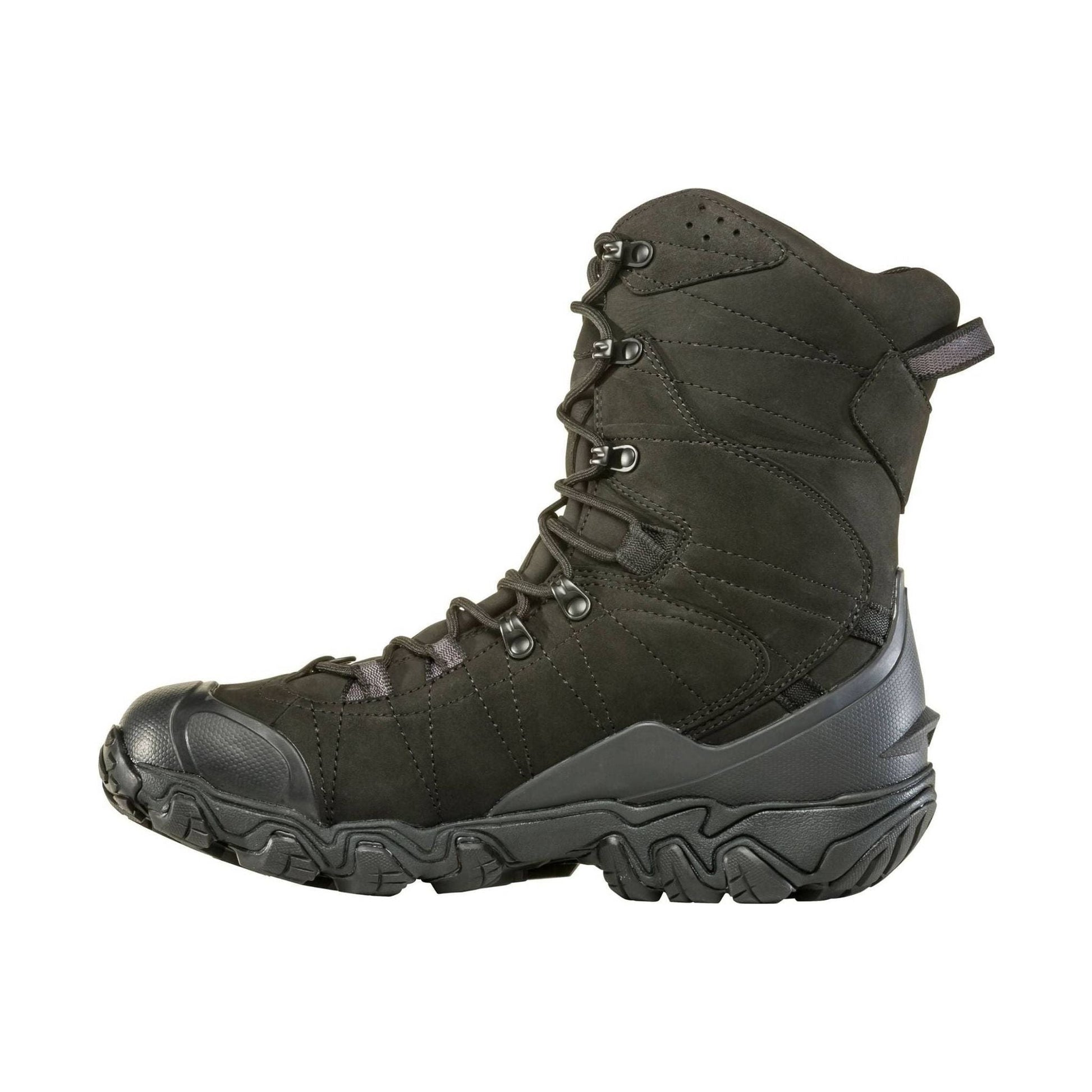 Oboz Men's Bridger 10 Inch Insulated Waterproof Winter Boot - Midnight Black by Lenny's Shoe & Apparel