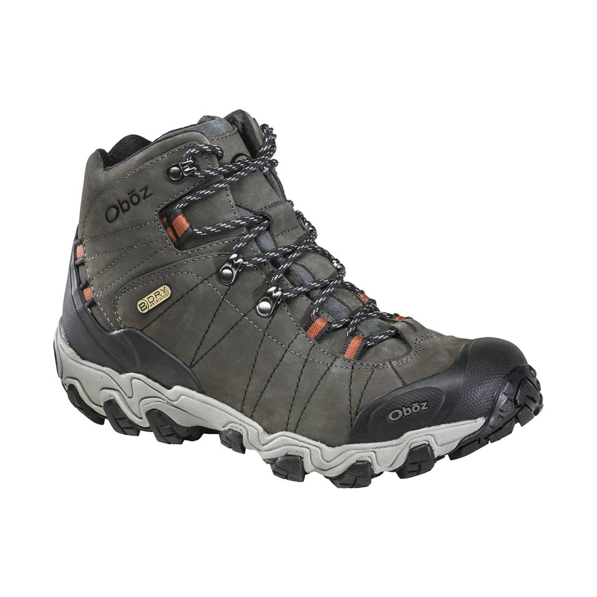 Oboz Men's Bridger Mid Waterproof Hiking Boot - Raven by Lenny's Shoe & Apparel