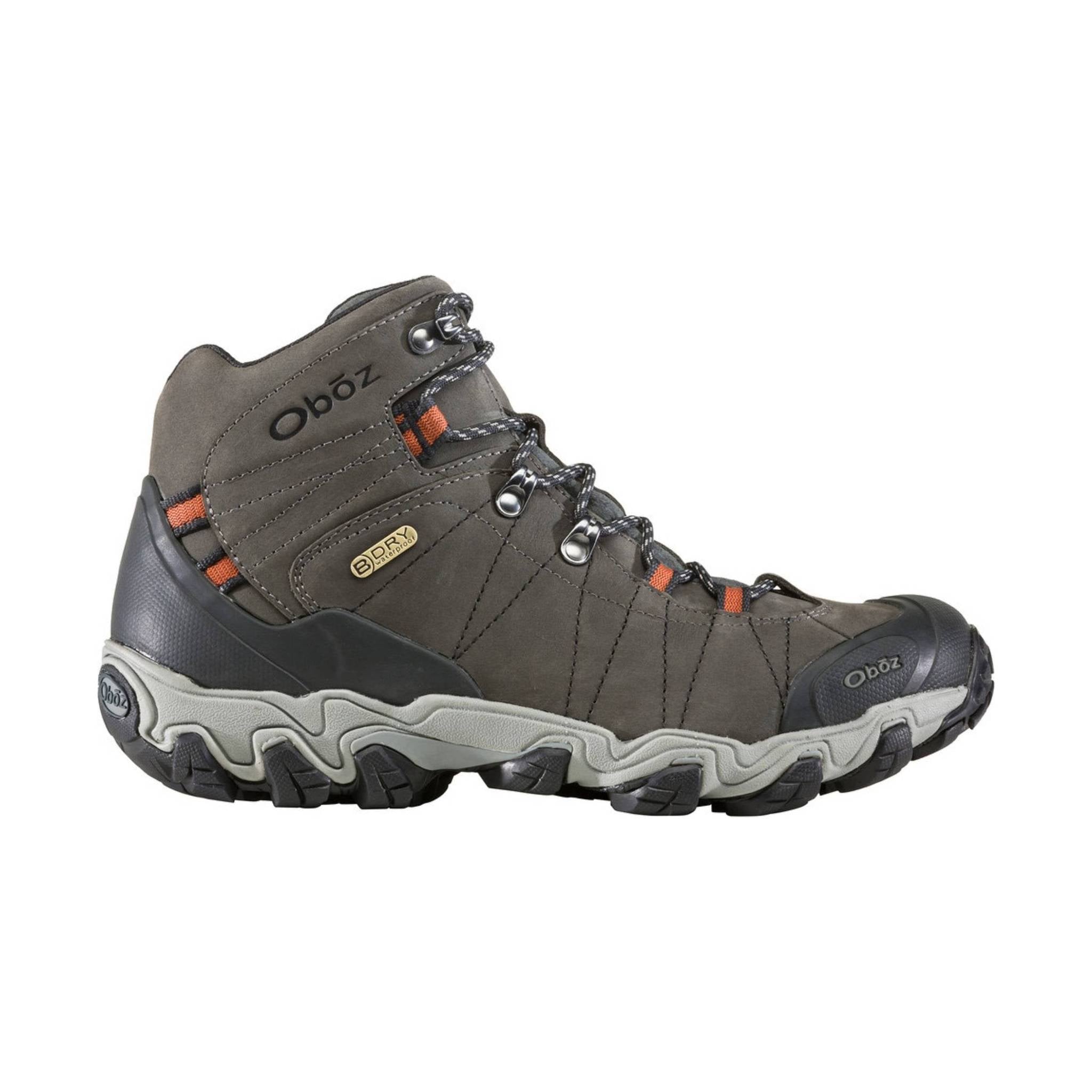 Oboz Men's Bridger Mid Waterproof Hiking Boot - Raven by Lenny's Shoe & Apparel