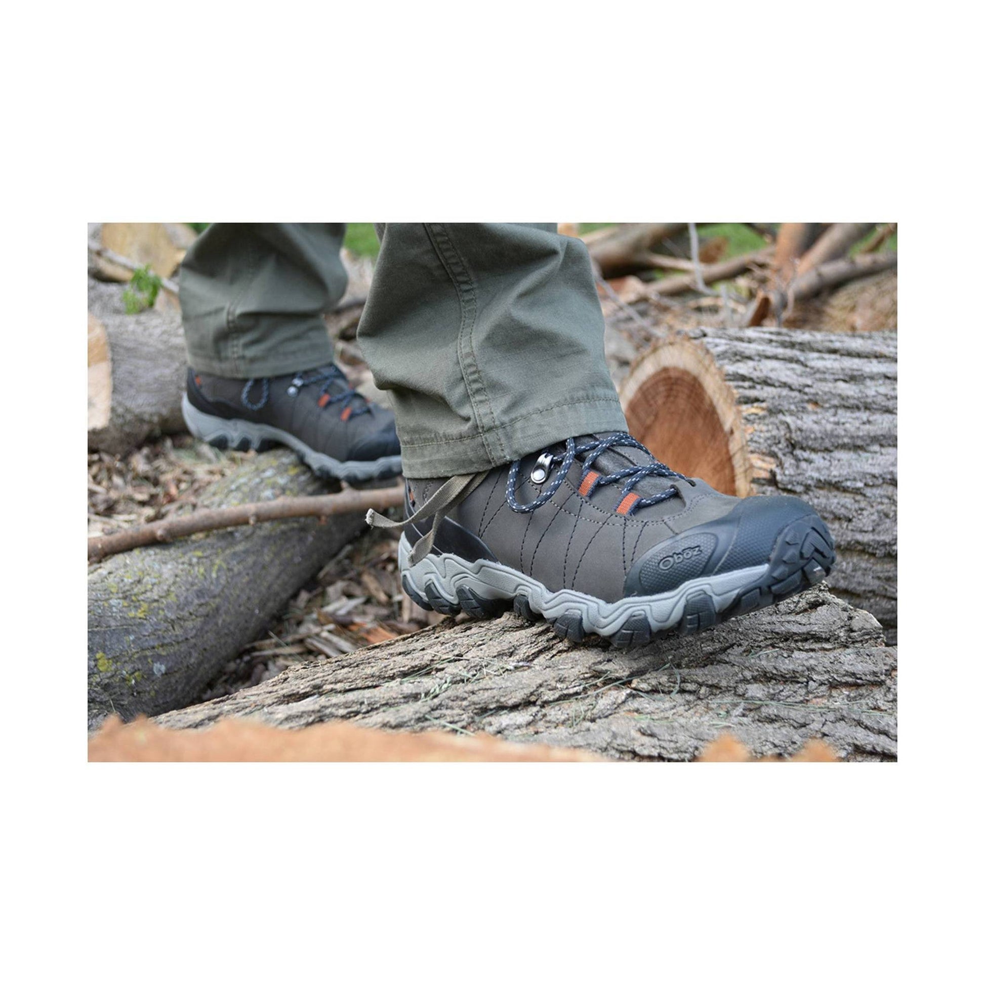 Oboz Men's Bridger Mid Waterproof Hiking Boot - Raven by Lenny's Shoe & Apparel