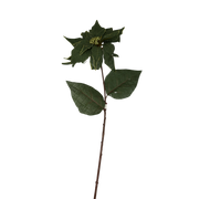 30-Inch Green Burlap Pointsettia Stem