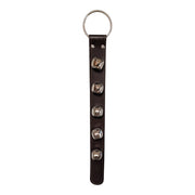 Sleigh Bell Strap with 5 Nickel Bells - Brown