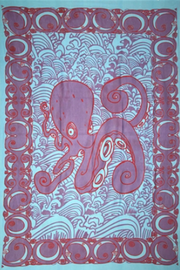 Tapestry Single Size Octopus Purple by Homeportonline