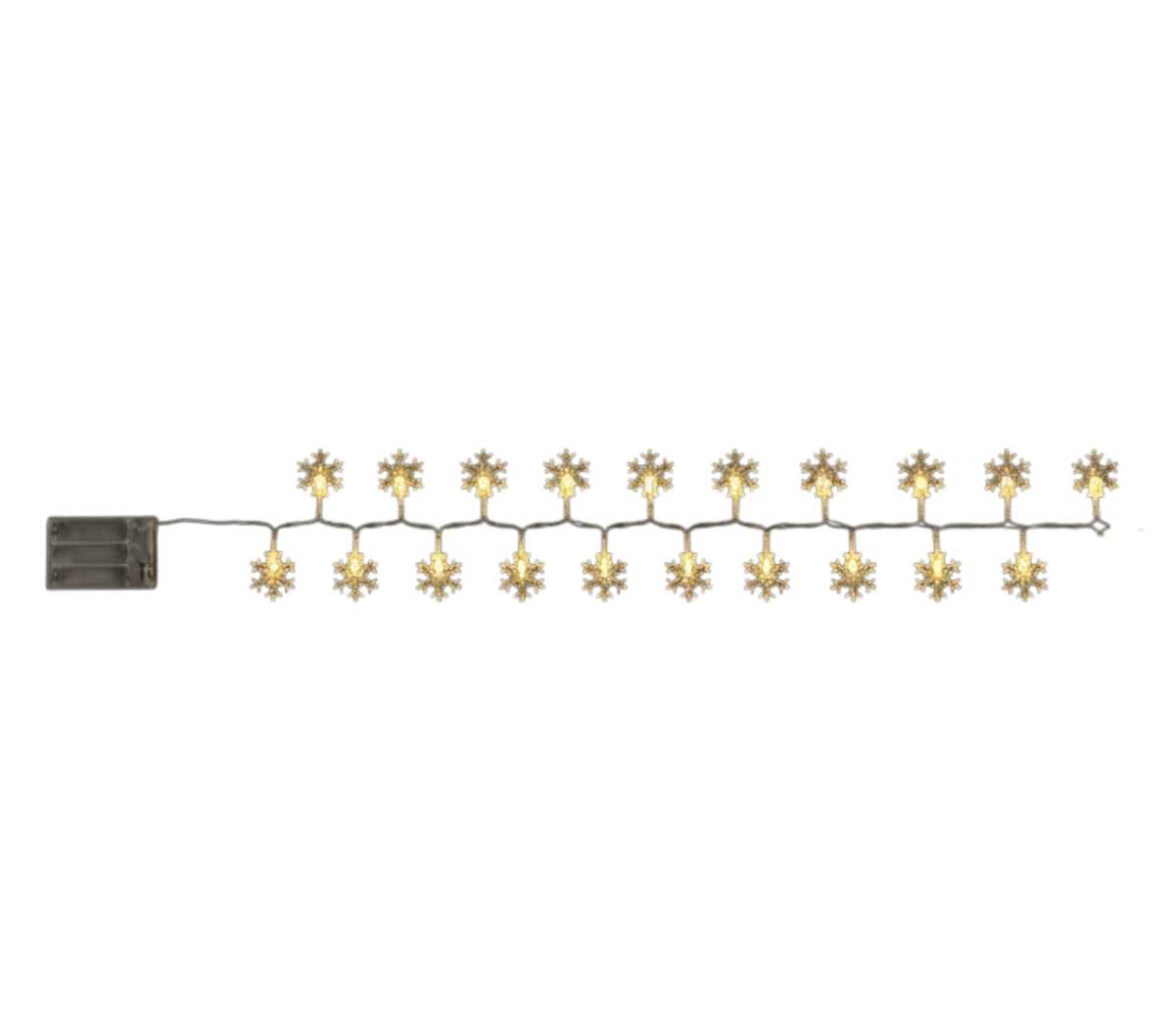Snowflake LED Light String - 20 Lights