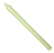 Rustic Taper Dinner Candle - 12 Inch Light Green