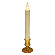 Newport LED Window Candle - Dixie - Brass with Sensor