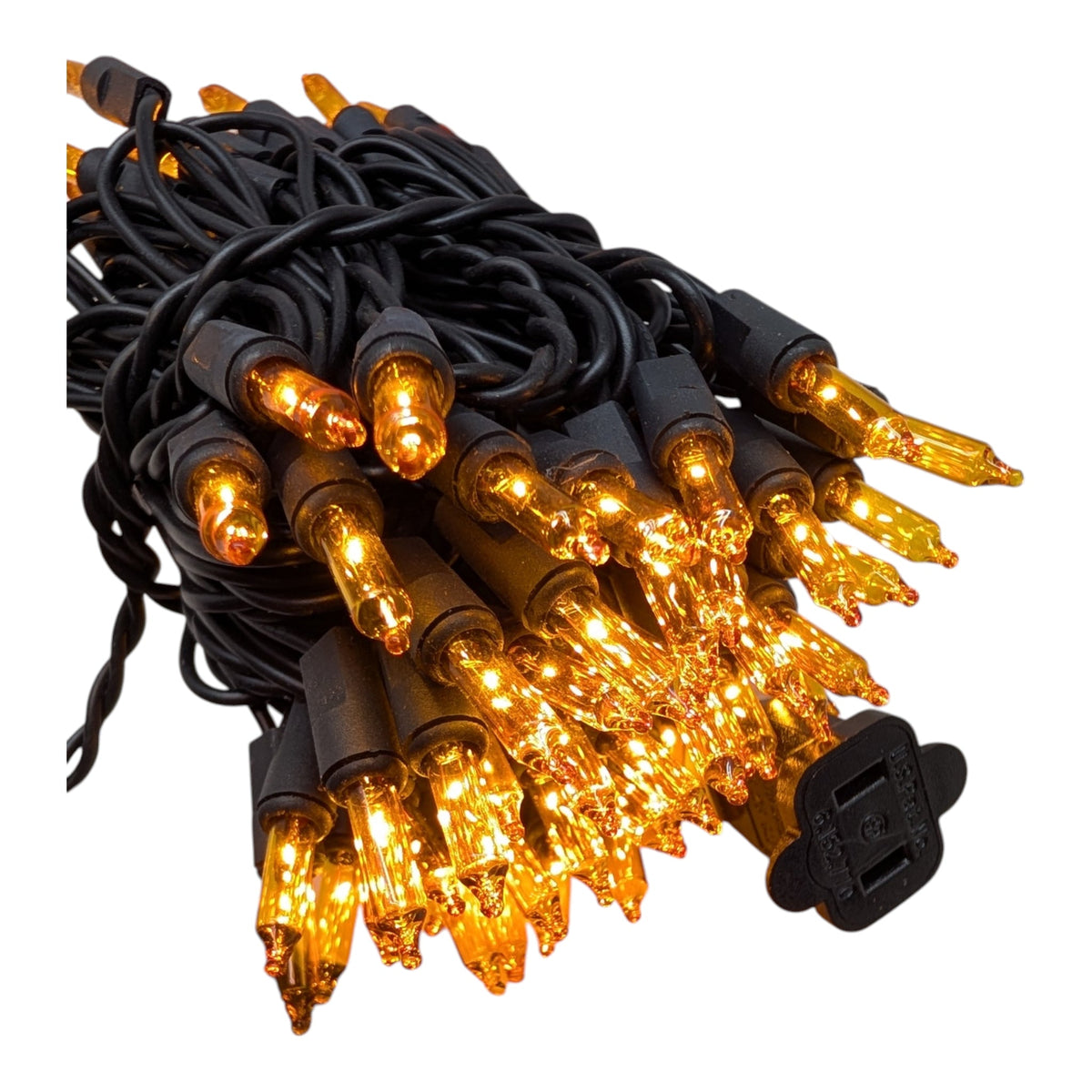 Orange Flame Mini Light String - 100 Lights - 24 Feet long