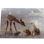 Woodland Deer Friends Winter Miniature  Advent Calendar Card
