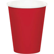 Red 9 oz Hot And  Cold Paper Cups