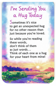 Wallet Card - I'm Sending You a Hug Today