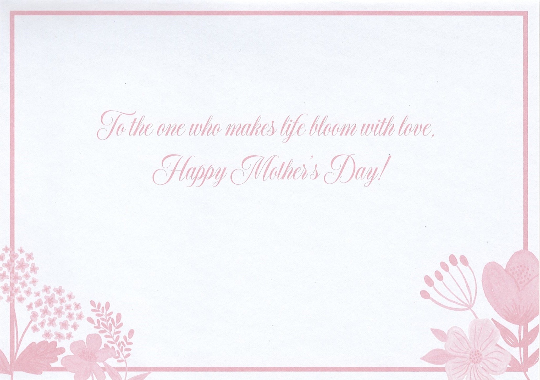 Floral Bloom - Mother's Day Card