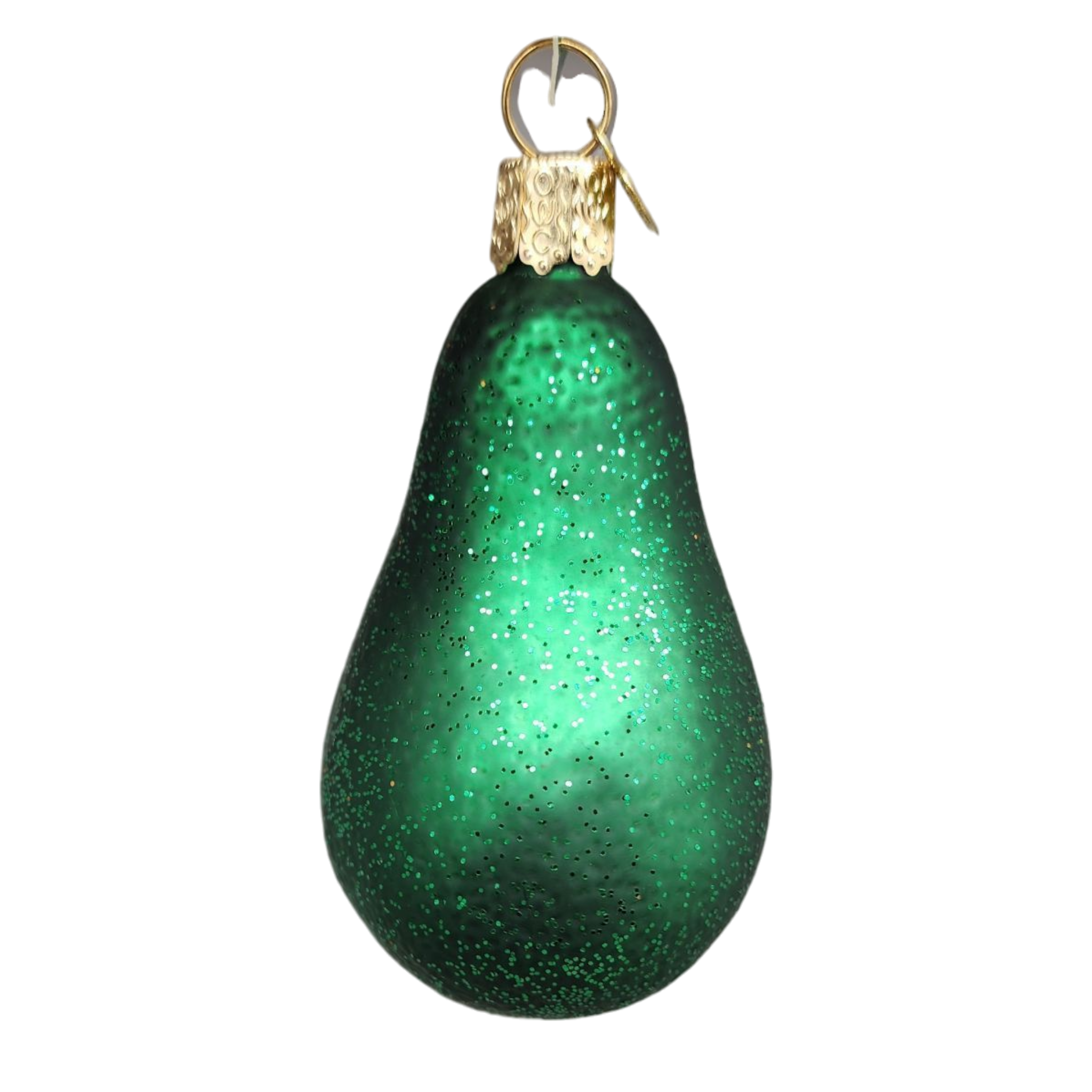 Avocado  Glass Ornament