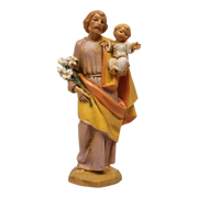 St Joseph with Child Nativity Figurine - 5 Inch Scale