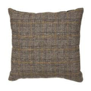 Throw Pillow - Wool Blend Plaid Grays and Gold by Homeportonline