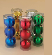 Two-Tone Shatterproof 3 pack Ornaments – 140mm -