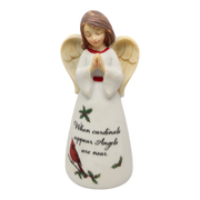 When Cardinals Appear Angel are Near Angel Figurine - 4 Inch