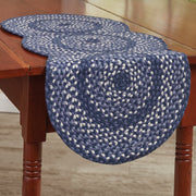Braided Table Runner - Bluestone- 15x34