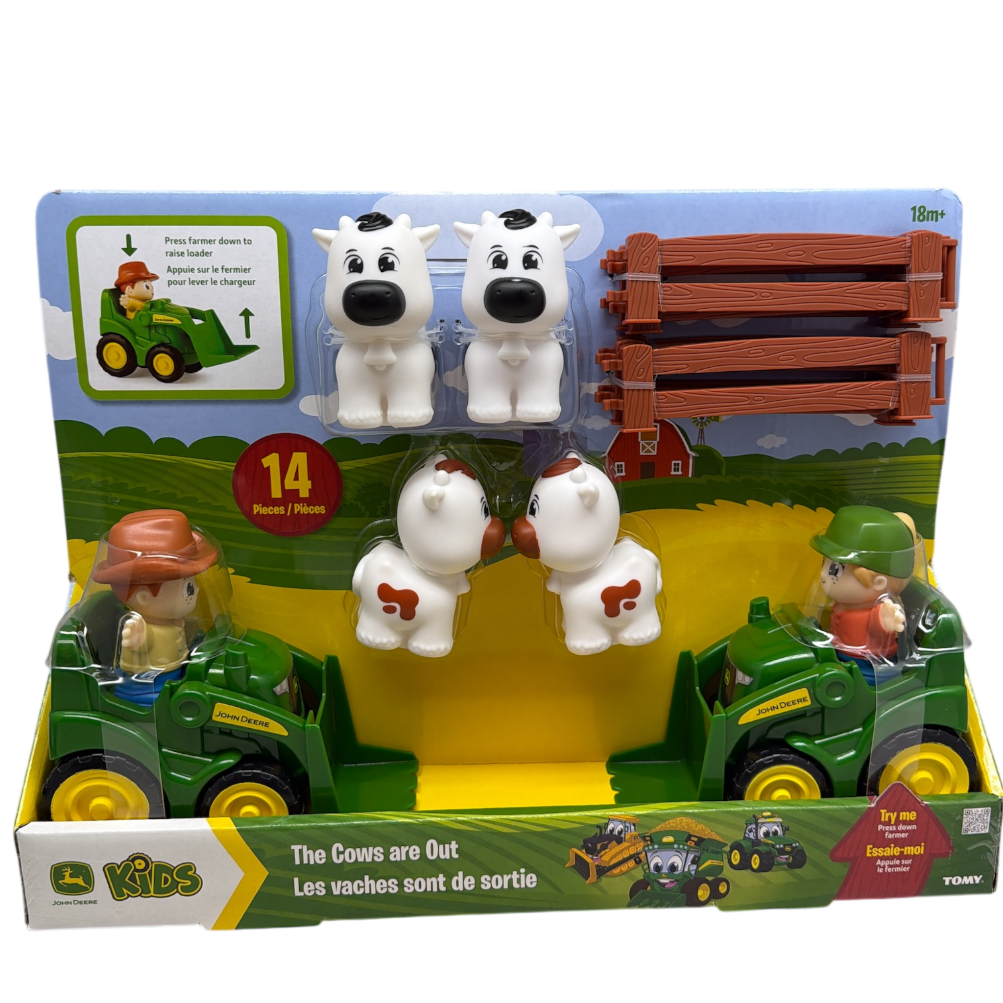 John Deere The Cows Are Out Playset