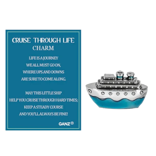 Cruise Through Life Charm - A Nautical Reminder of Resilience